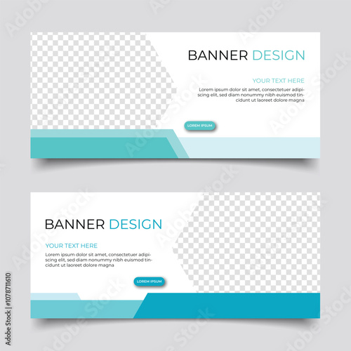  Modern business banner abstract design. Clean simple creative background vector template design