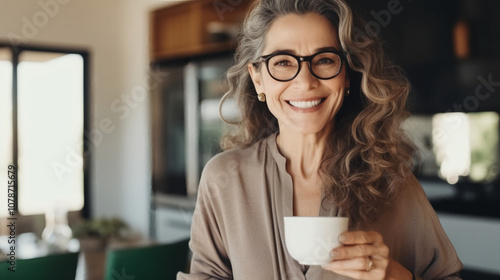 woman drinking coffee in cafe
