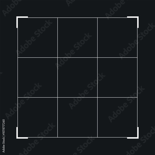 Horizon Alignment Frame from Camera Viewfinder