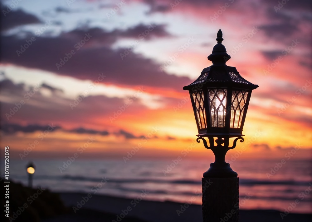 Captivating Tilt-Shift Photography of Silhouette Light Post Against a Dramatic Sunrise Sky with Warm Hues and Soft Focus, Creating an Enchanting Atmosphere for Nature Lovers Captivating Tilt-Shift Photography of Silhouette Light Post Against a Dramatic Sunrise Sky with Warm Hues and Soft Focus, Creating an Enchanting Atmosphere for Nature Lovers
