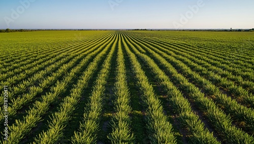 Aerial View of Expansive Rosemary Field