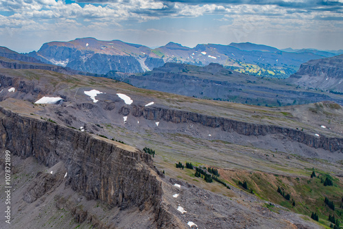 Looking southwest over Targhe National Forest photo