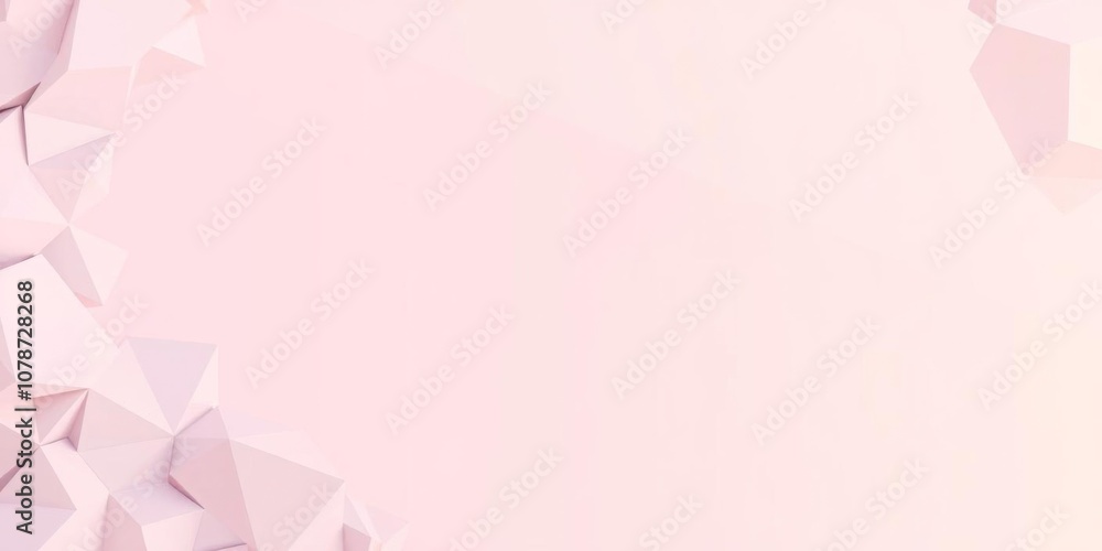 Pastel colored tech background with geometric 3D structure, clean minimal design, simple futuristic forms, 3D render, minimal, render