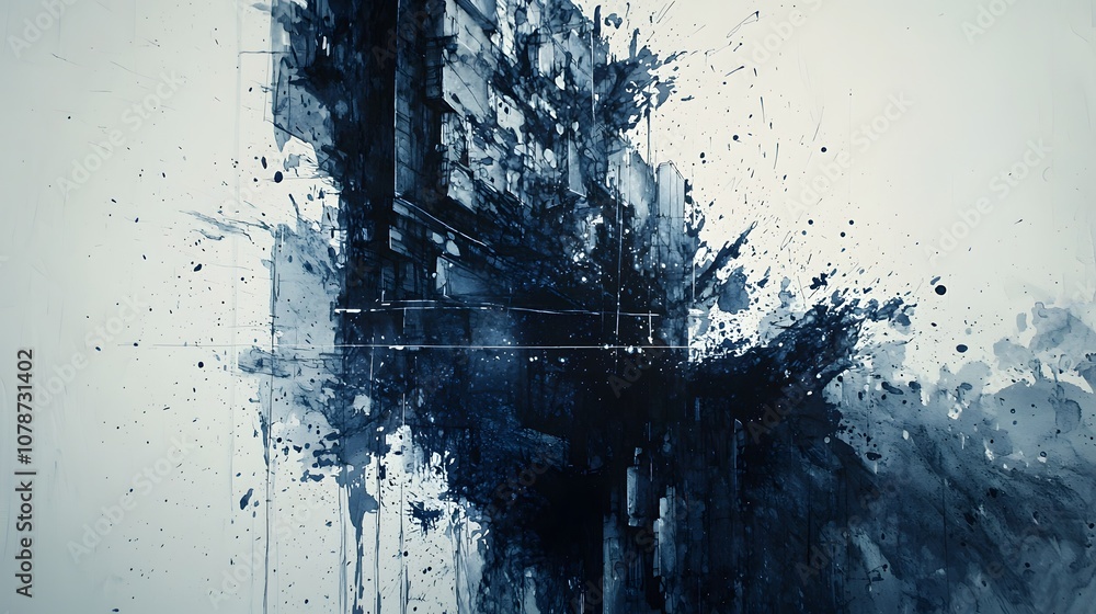 Ink Splatters: A playful twist on technical drawings: ink splatters and ...