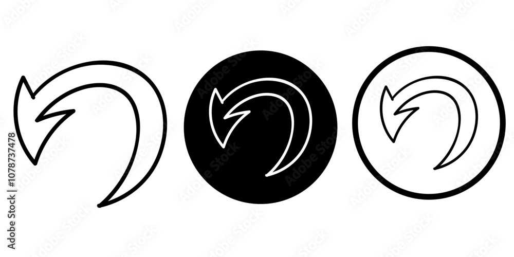 Arrows vectors icon set