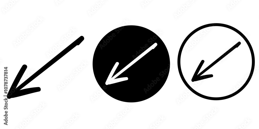 Arrows vectors icon set Arrows vectors icon set