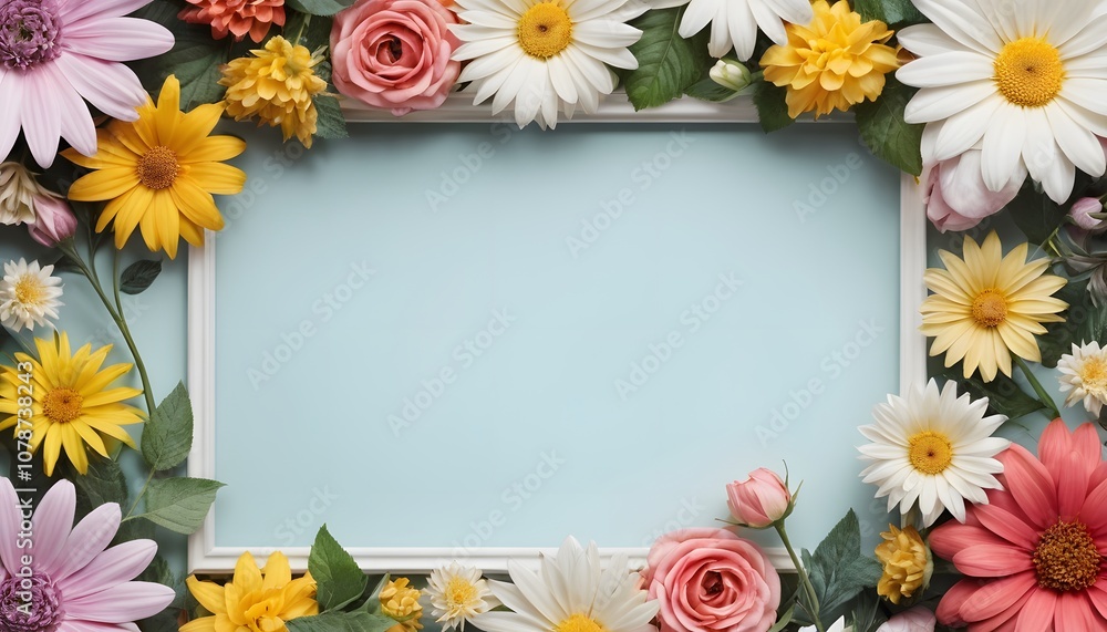 Stunning Empty Poster Background Featuring Beautiful Flowers Perfect for Various Creative Projects and Designs Stunning Empty Poster Background Featuring Beautiful Flowers Perfect for Various Creative Projects and Designs