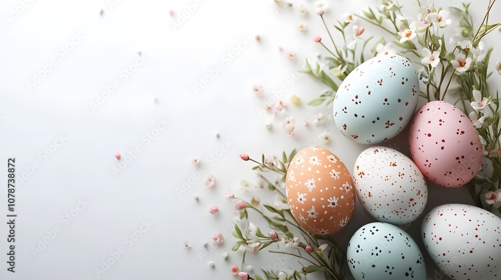 a easter spring background with copy space a easter spring background with copy space