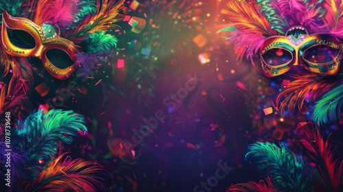 a background for a poster for Mardi Gras