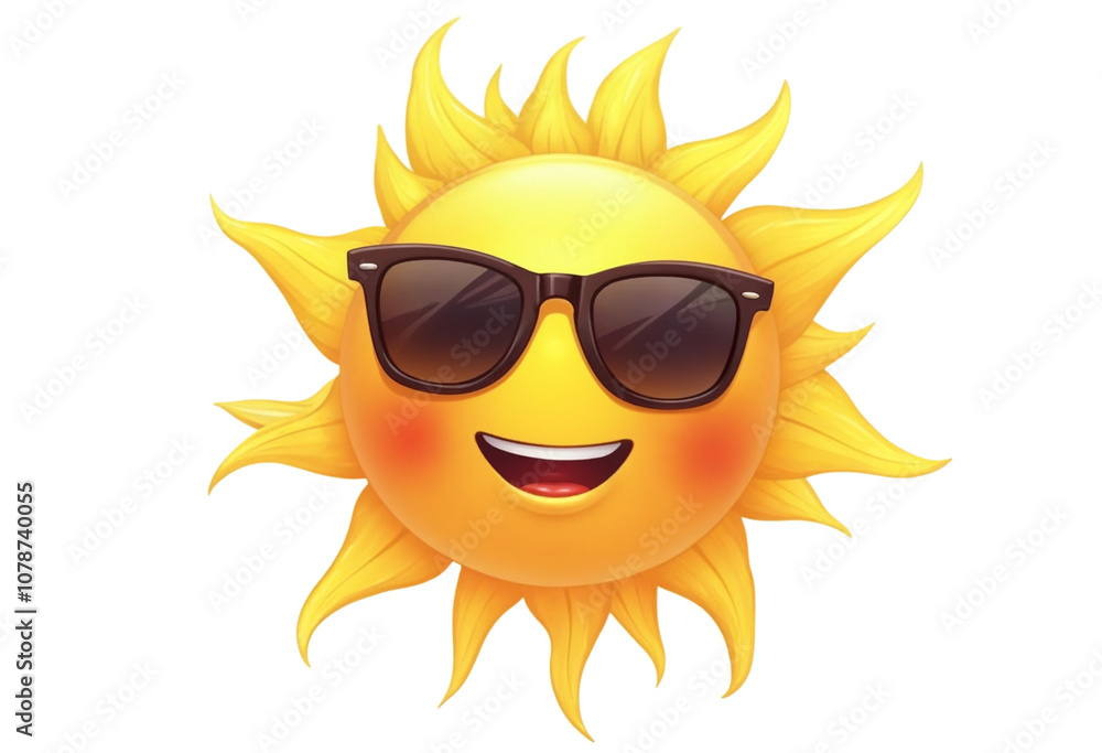 sun with sunglasses sun with sunglasses