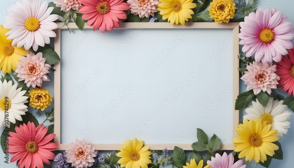 Fototapeta premium A Beautiful Floral Background Poster Ideal for Invitations and Decor