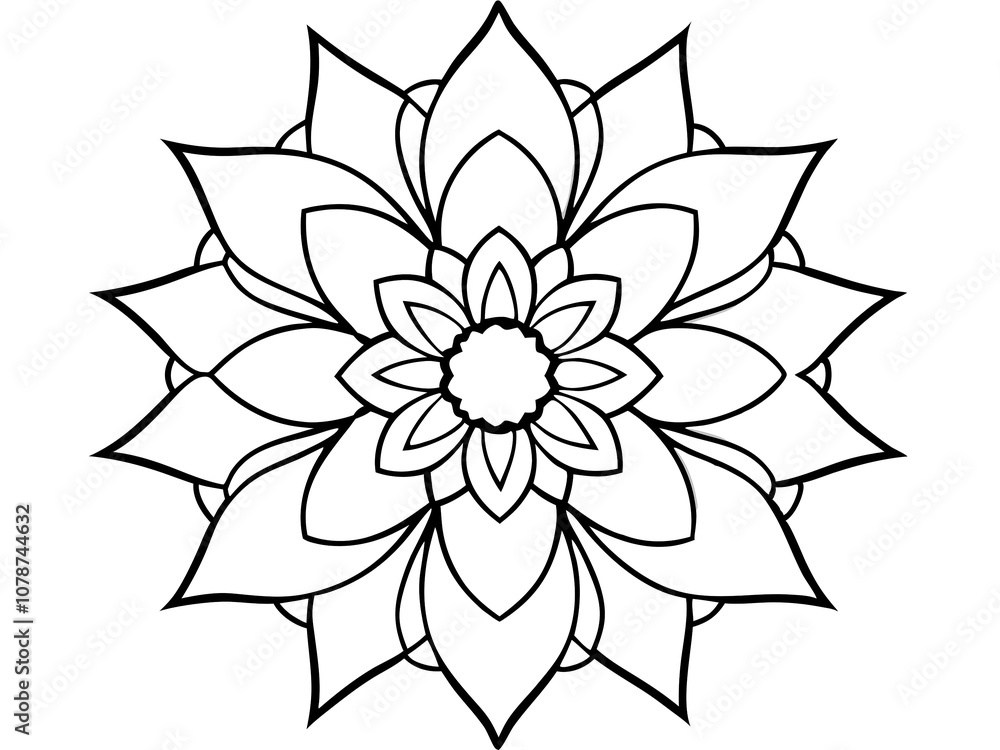 Mandala line art element pattern graphic design for coloring, greeting card, sticker, tattoo, yoga design, wallpaper Mandala line art element pattern graphic design for coloring, greeting card, sticker, tattoo, yoga design, wallpaper
