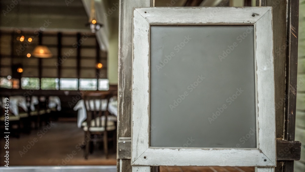 Rustic mirror with wooden frame on a wall in a cozy indoor setting. Rustic mirror with wooden frame on a wall in a cozy indoor setting.