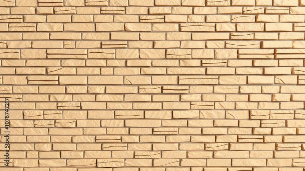 Triangular semigloss mosaic tiles in wall shape, polished natural stone bricks in 3D block background, semigloss, tiles