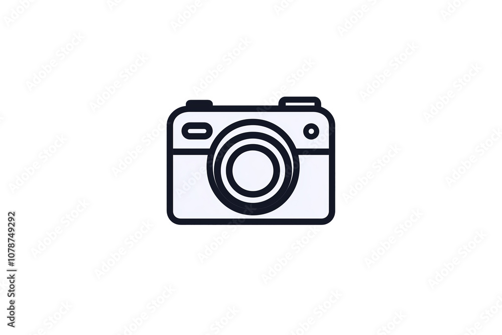 NG cut out isolated background. A sleek and minimal black-and-white icon of a vintage camera, perfect for use in photography-related applications. NG cut out isolated background. A sleek and minimal black-and-white icon of a vintage camera, perfect for use in photography-related applications.