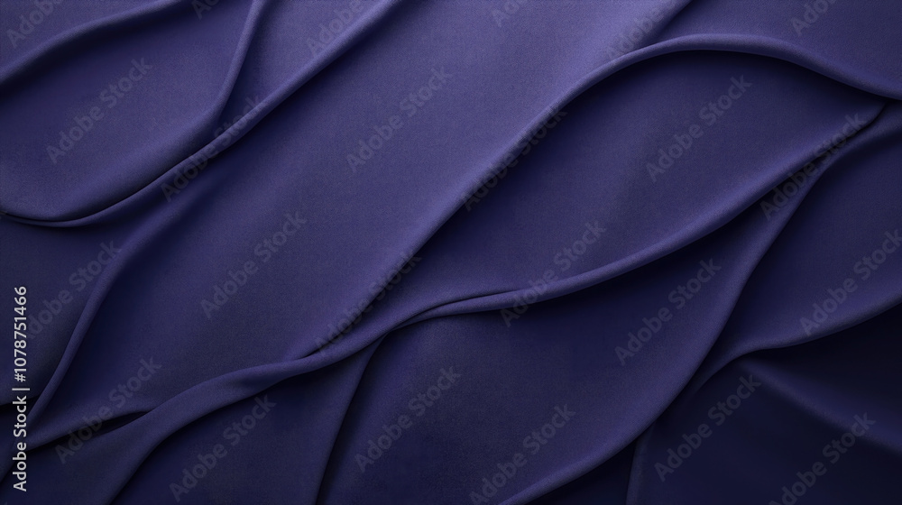 Abstract image of flowing purple fabric layers creating wavy patterns with smooth texture and soft lighting. Abstract image of flowing purple fabric layers creating wavy patterns with smooth texture and soft lighting.