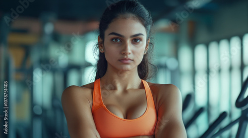 Free Download Indian woman losing weight with gym exercise  - GFXLoad
