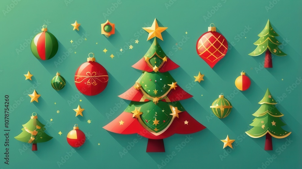 christmas tree and decorations christmas tree and decorations