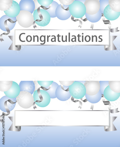 パーティーの飾り付けのイメージのバナーデザイン