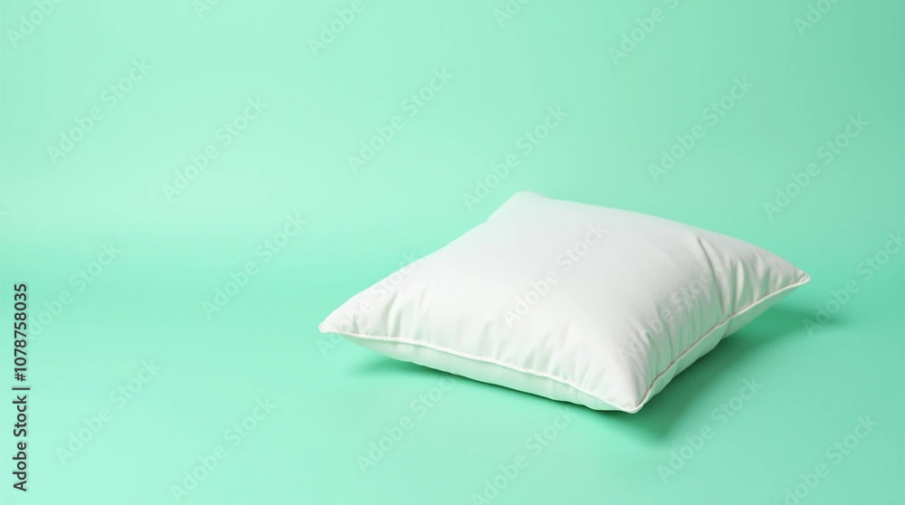 Close-up of a pillow against a green backdrop. Close-up of a pillow against a green backdrop.
