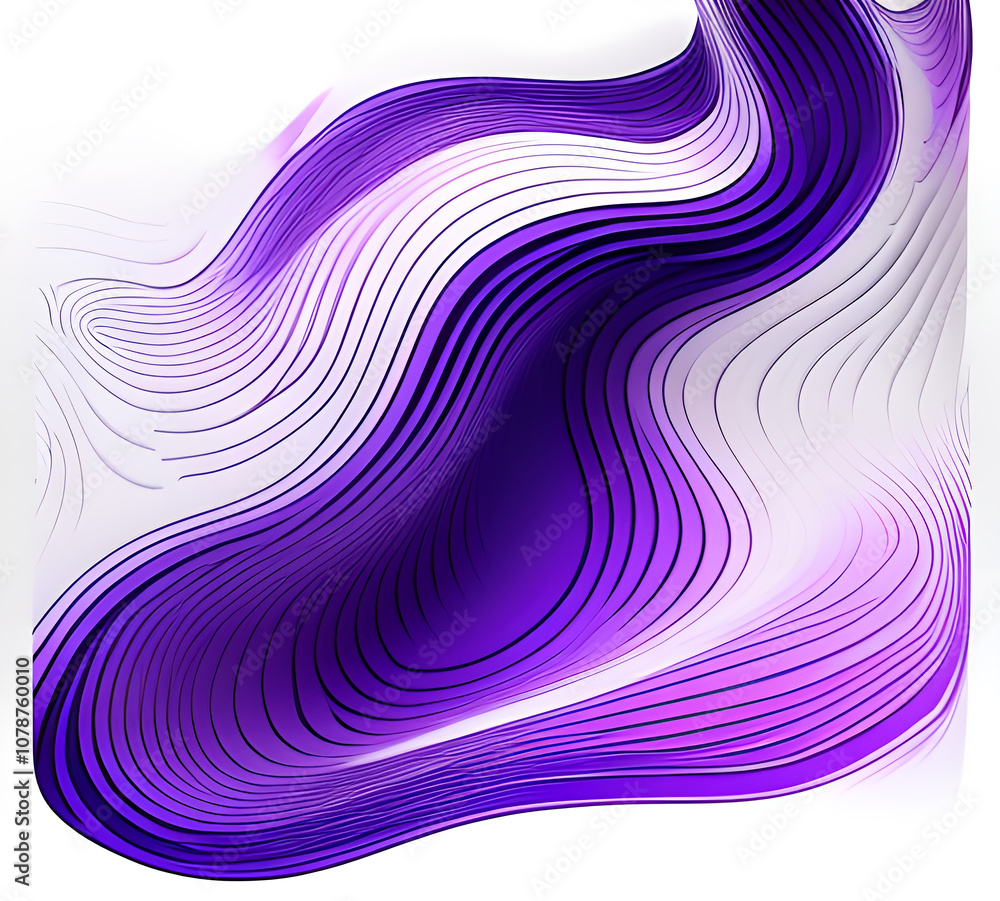 Vibrant abstract waves in purple color, modern design poster background, Generative AI Vibrant abstract waves in purple color, modern design poster background, Generative AI