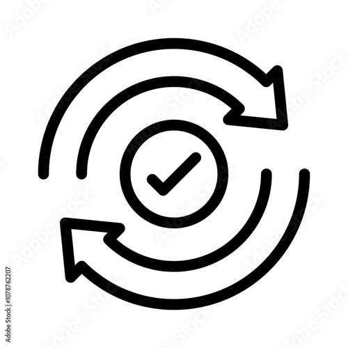 Icon Sync With Style Outline