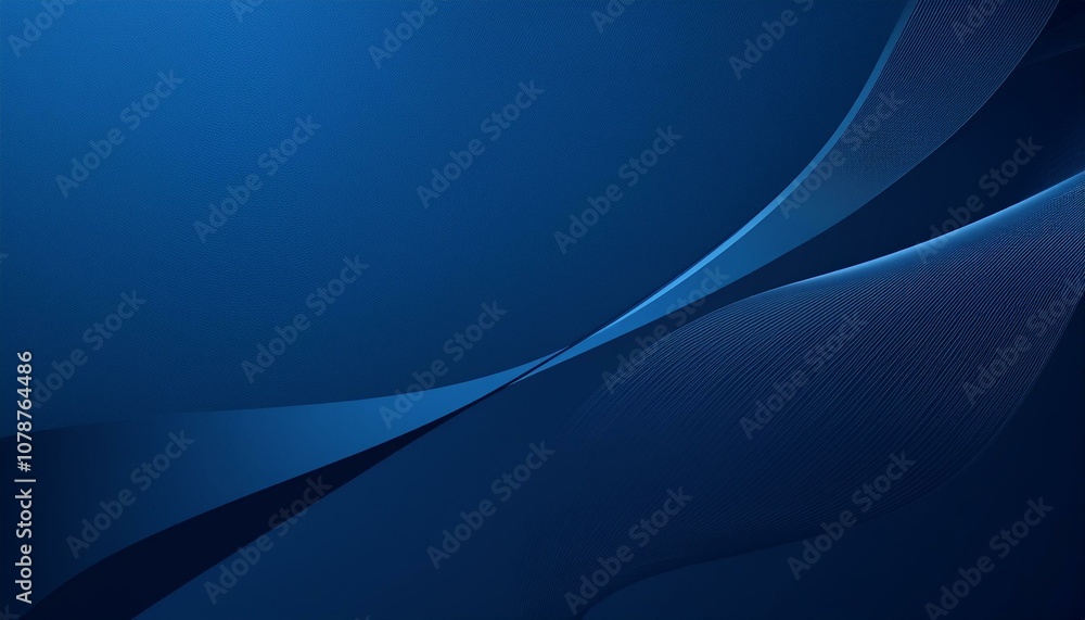 Obraz premium モダンで抽象的なグラデーションのネイビーブルーの背景画像（Modern abstract gradient navy blue background image） 
