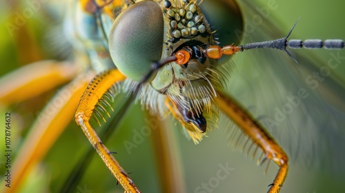 Macro Photography of a Robber Fly photo