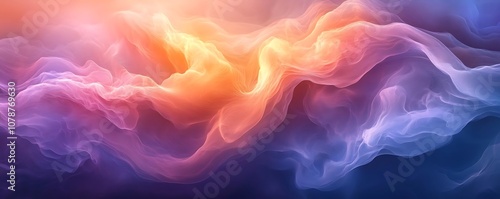 Abstract Wavy Background with Vibrant Colors Illustration