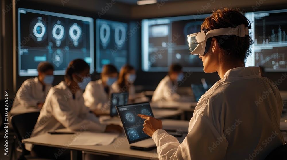 Engage students with interactive science technology in a modern classroom setting Engage students with interactive science technology in a modern classroom setting