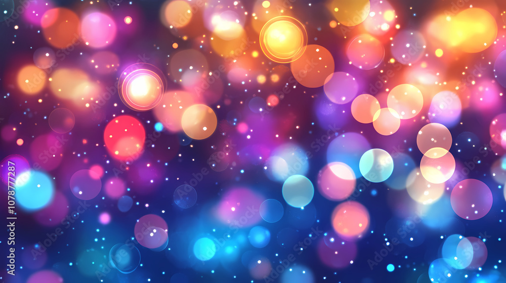 Beautiful colorful bokeh festive lights in kaleidoscope. Kaleidoscope. Illustration Beautiful colorful bokeh festive lights in kaleidoscope. Kaleidoscope. Illustration