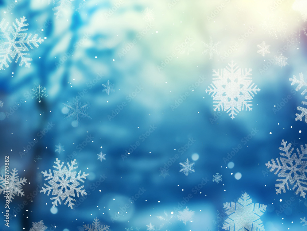 blue christmas background with snowflakes blue christmas background with snowflakes