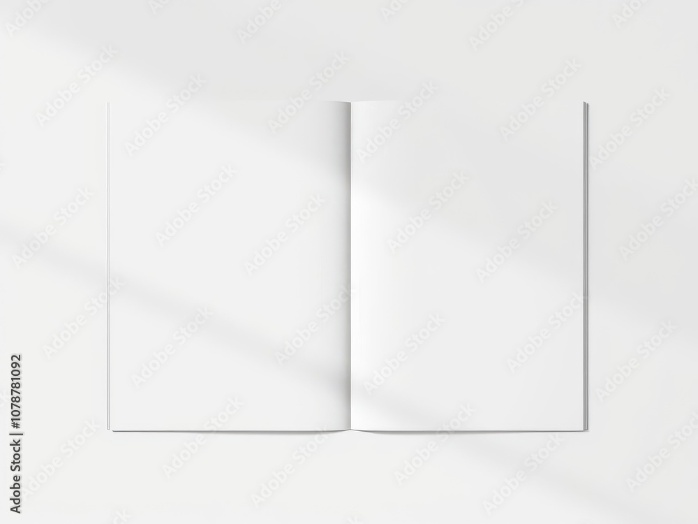 A realistic magazine mockup vector with clean and modern design elements, empty, modern, realistic A realistic magazine mockup vector with clean and modern design elements, empty, modern, realistic