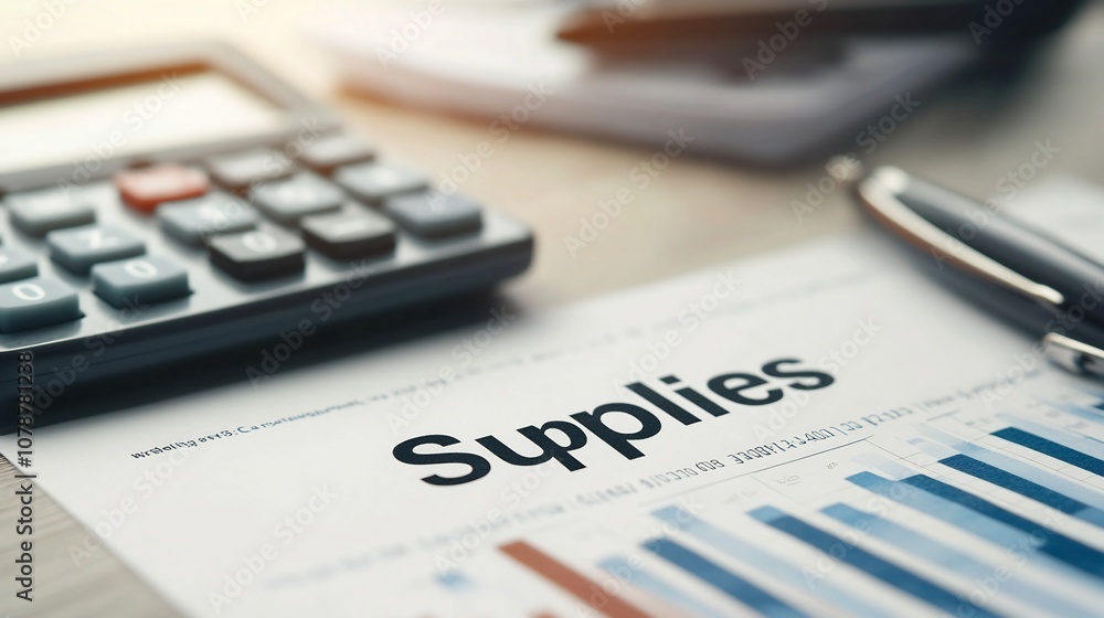 Office Expense Report with Calculator and Financial Data Review Office Expense Report with Calculator and Financial Data Review