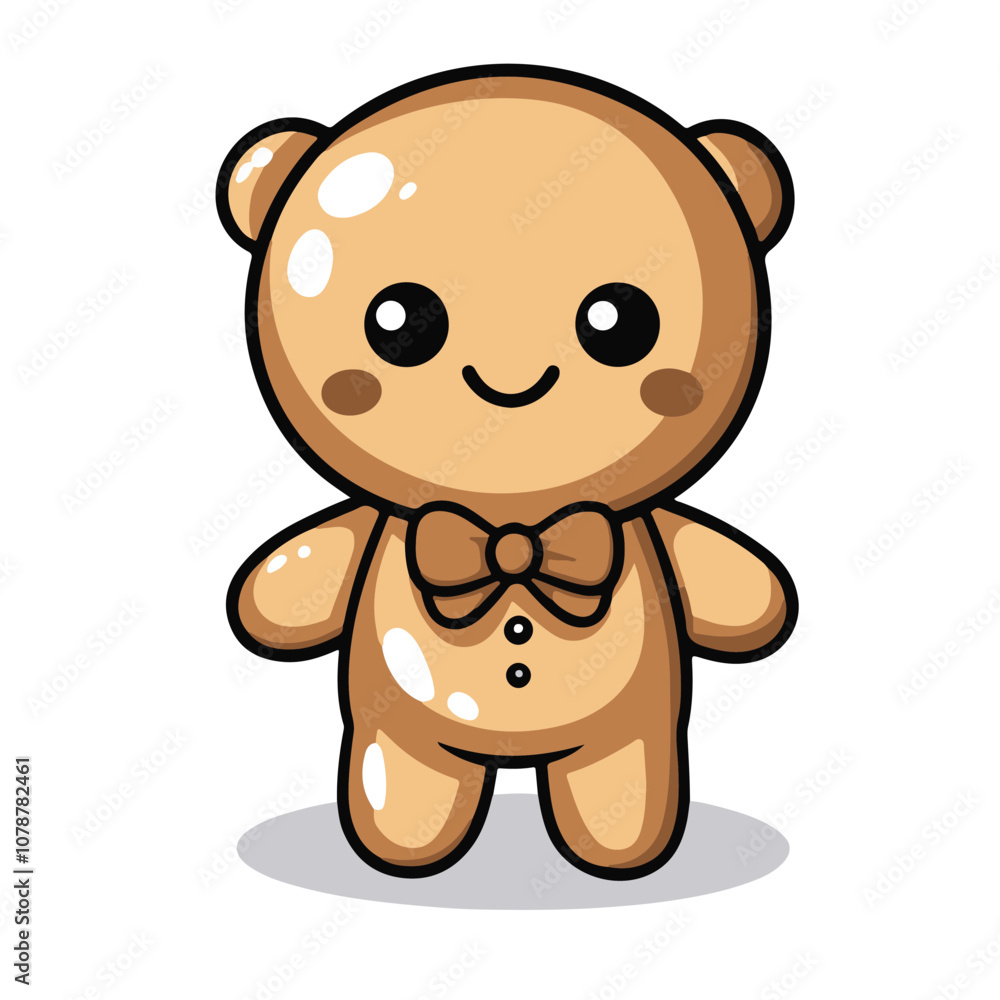 Obraz premium Gingerbread man, gingerbread cookie clipart