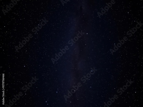 Starry night sky filled with sparkling stars over a black background, nightime, black, stars