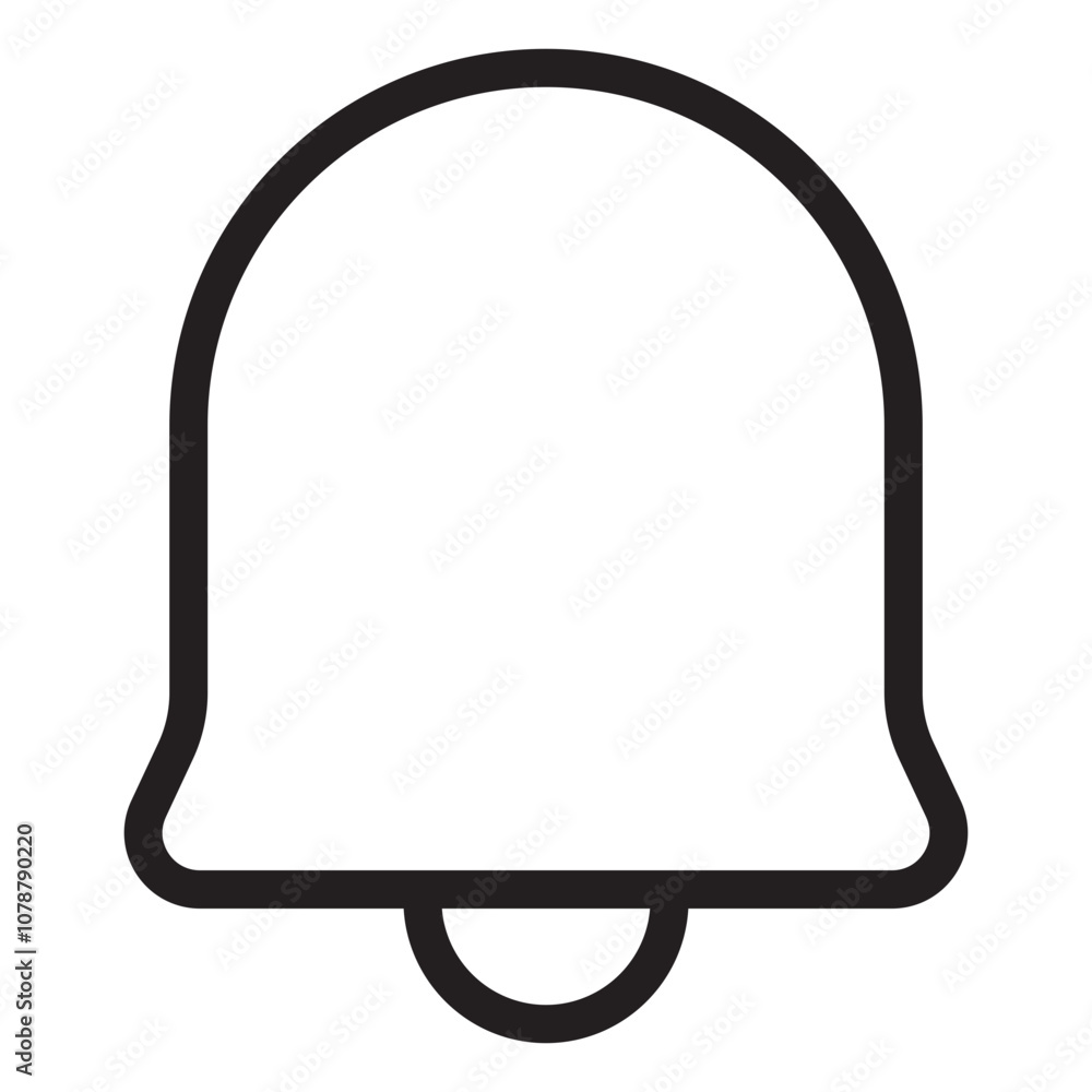 Notification line icon. Notification line icon.