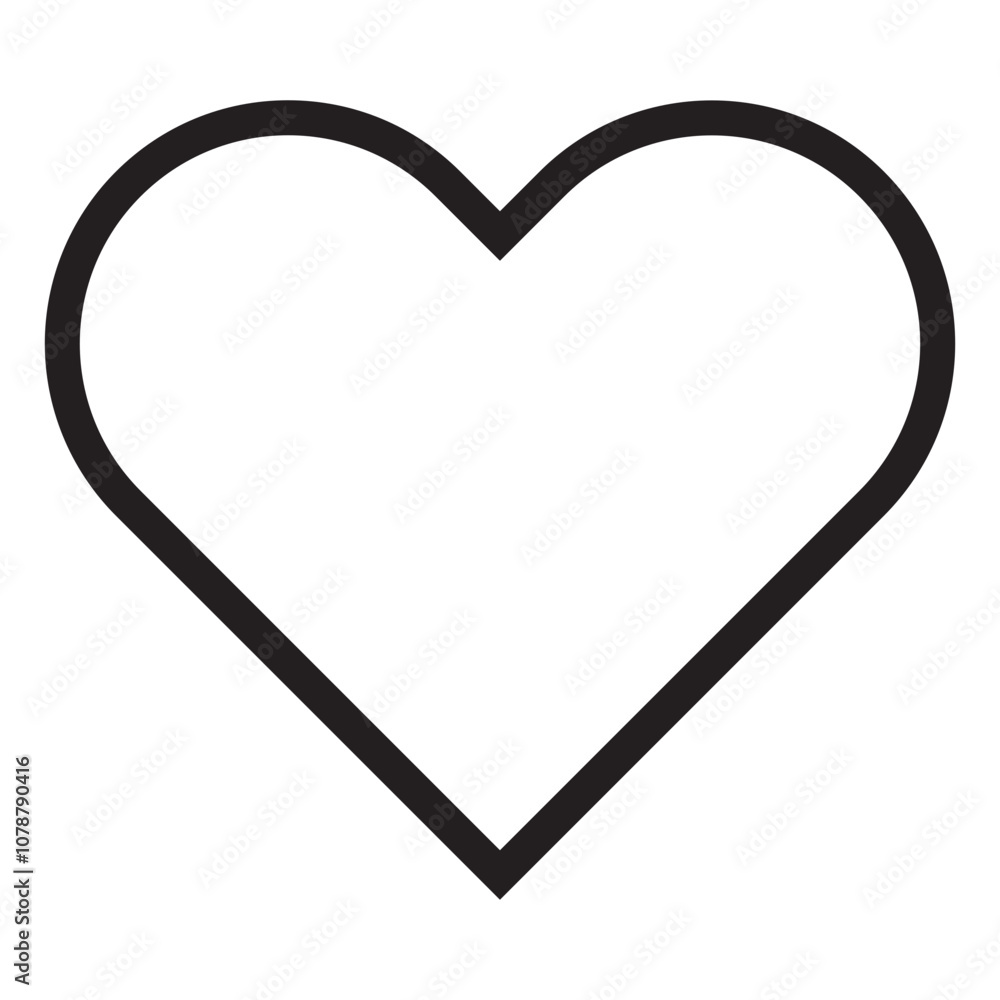 Heart line icon. Heart line icon.