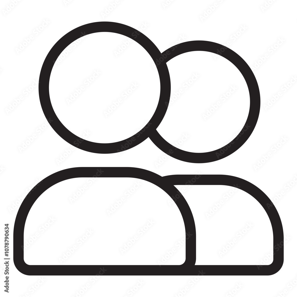 People line icon. People line icon.