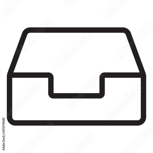 Inbox line icon.