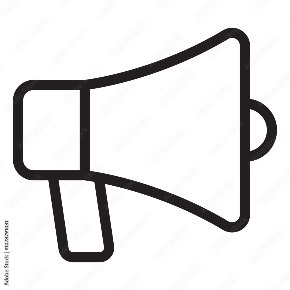 megaphone line icon. megaphone line icon.