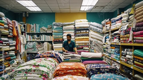clothes in a store