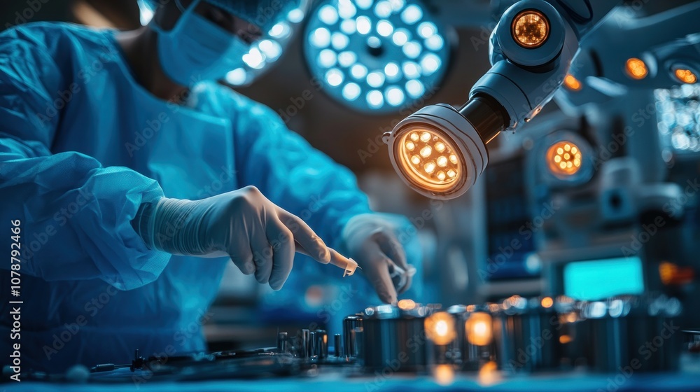 Obraz premium Robotic Surgery In Progress