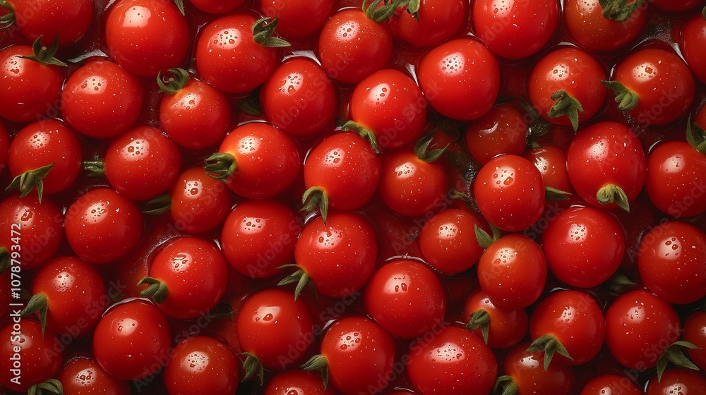 AI generator image of tomatoes,Food poster, delicious fresh tomatoes with splash background and Fresh Cherry Tomatoes background, top view solid , illustration, light colors AI generator image of tomatoes,Food poster, delicious fresh tomatoes with splash background and Fresh Cherry Tomatoes background, top view solid , illustration, light colors