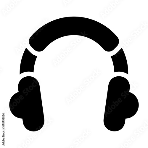 earmuffs glyph icon