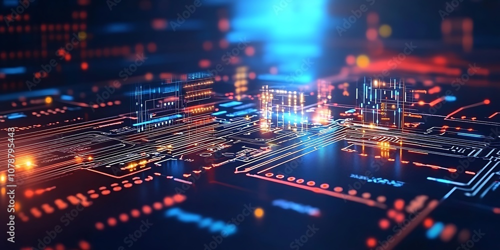 Abstract technology circuit board design Abstract technology circuit board design