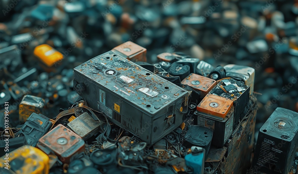 AI generator image of pile of electronic waste, such as garbage Mobile phones, tablets, computers garbage and e-waste.Pollution garbage and things on the sand beach AI generator image of pile of electronic waste, such as garbage Mobile phones, tablets, computers garbage and e-waste.Pollution garbage and things on the sand beach