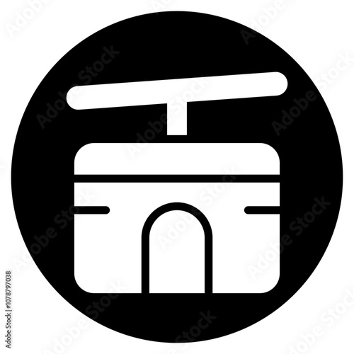 cable car glyph icon