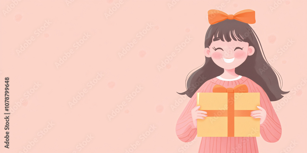 kawaii christmas wallpaper, copy space kawaii christmas wallpaper, copy space