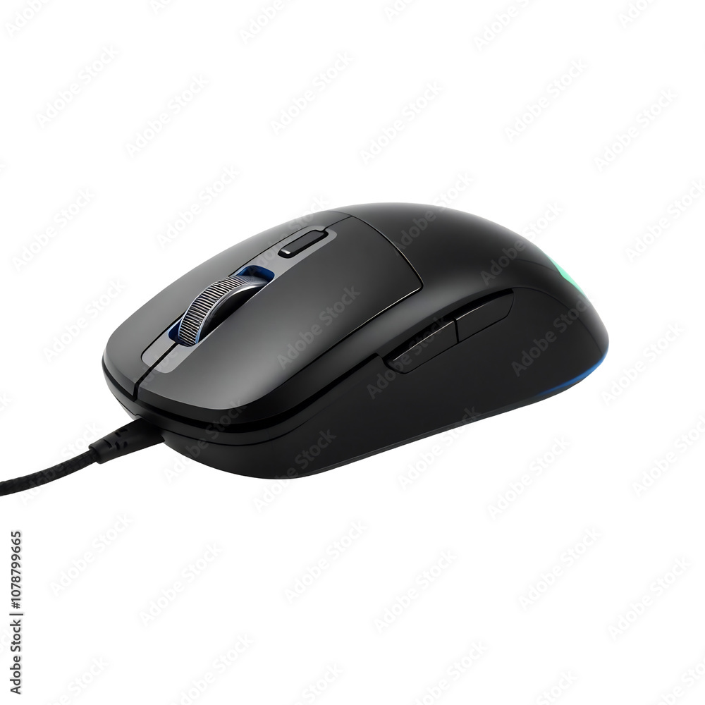 Black Wired Gaming Mouse with RGB Lighting Black Wired Gaming Mouse with RGB Lighting